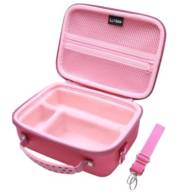 Camera Case Compatible with Sony Alpha ZV-E10 / ZV-1F / ZV-1 / ZV-1 II Vlog Camera with Shoulder Strap by LTGEM, Fits Vlogger Accessory Kit Tripod and Microphone, Magenta+Pink