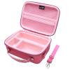 Camera Case Compatible with Sony Alpha ZV-E10 / ZV-1F / ZV-1 / ZV-1 II Vlog Camera with Shoulder Strap by LTGEM, Fits Vlogger Accessory Kit Tripod and Microphone, Magenta+Pink view 1