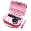 Camera Case Compatible with Sony Alpha ZV-E10 / ZV-1F / ZV-1 / ZV-1 II Vlog Camera with Shoulder Strap by LTGEM, Fits Vlogger Accessory Kit Tripod and Microphone, Magenta+Pink view 4