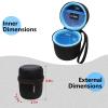 LTGEM Case Compatible with Sony SRSXB13/B/SRS-XB100 / SRS-XB12 Extra Bass Portable Waterproof Speaker, Black+Blue view 2