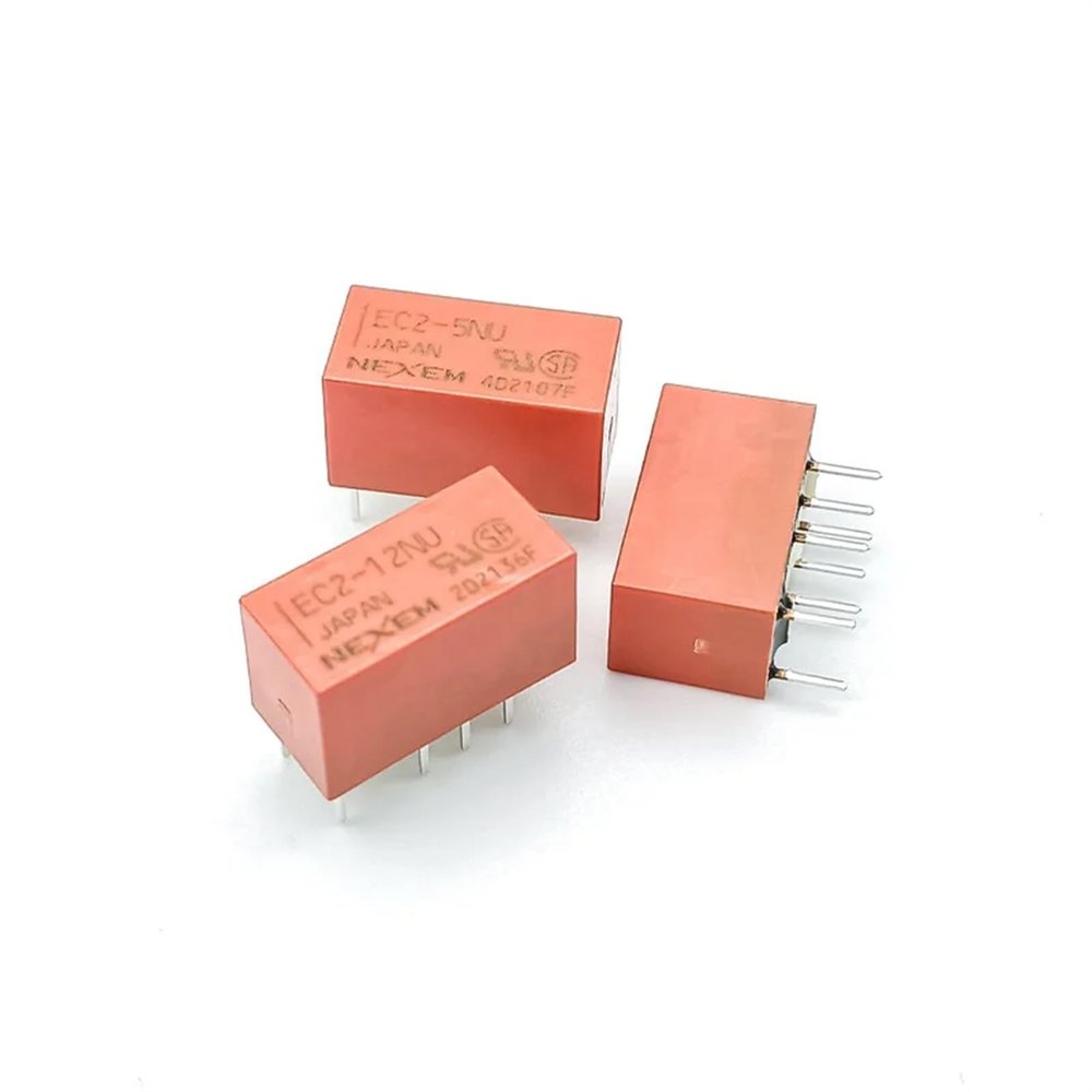 TOBAYA Relays 10PCS EC2-5NU EC2-12NU 8Pin Signal Relay (Size : 10PCS EC2-12NU)