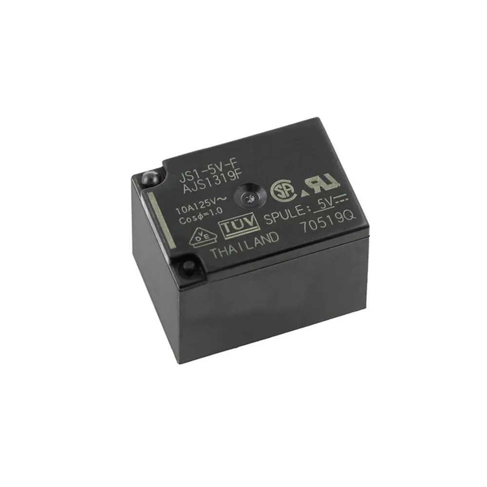 TOBAYA Relays JS1-5V-F JS1-12V-F JS1-24V-F AJS1319F AJS1311F AJS1312F 5Pin 10A 125V (Size : 10PCS JS1-24V-F)