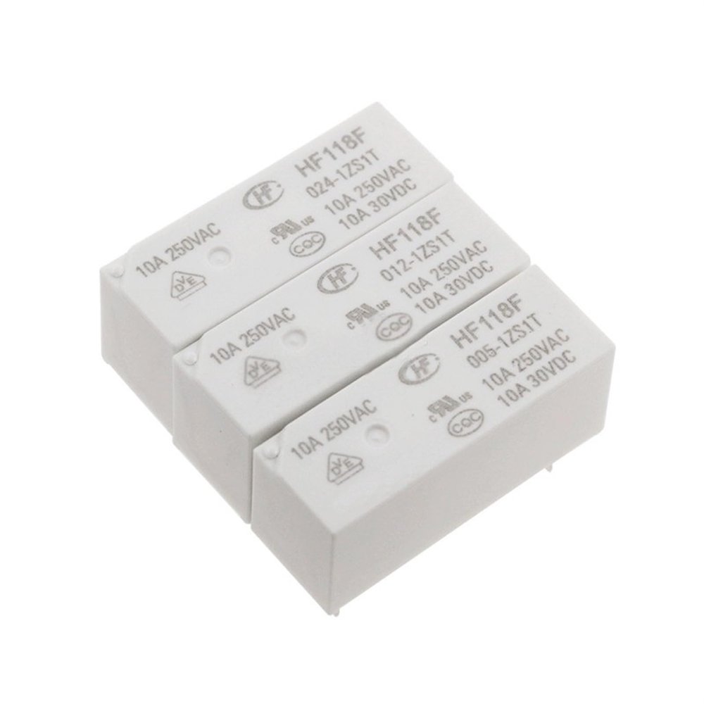 TOBAYA Relays 5PCS/10PCS HF118F-005-1ZS1T HF118F-012-1ZS1T HF118F-024-1ZS1T 5Pin10A 250VAC (Size : 5PCSHF118F024-1ZS1T)