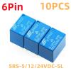 TOBAYA 10PCS 6PIN SRS-SL 5V 12V 24V Relays 3A 250VAC (Size : 10PCS SRS-12VDC-SL) view 2