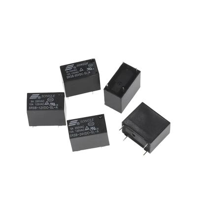 TOBAYA RELAYS 10PCS SRSB-5V-12V-24VDC-SL-A 4Pin 10A 125VAC (Size : SRSB-24VDC-SL-A)