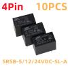 TOBAYA RELAYS 10PCS SRSB-5V-12V-24VDC-SL-A 4Pin 10A 125VAC (Size : SRSB-24VDC-SL-A) view 2