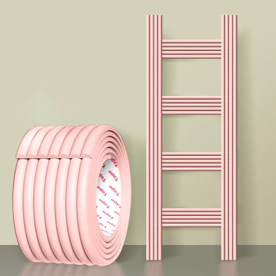 Bunk Bed Ladder Pads Safety Cover Dormitory, Adjustable Edge Protector for Stair Steps Traction Treads, Non Slip Strong Adhesive Furniture Table Corner Guards Foam Padding ( Color : Pink , Size : 20m/
