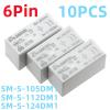 TOBAYA 10PCS Relays SM-S-105DM1 SM-S-112DM1 SM-S-124DM1 6Pin 16A 250VAC Relays (Size : 10PCS SM-S-124DM1) view 2