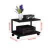 GLigeT Monitor Speaker Stands Audio Bracket Speaker Cabinet Detachable with Pulley Media Equipment Rack Floor Audio Bracket Speaker Bracket Shelf Bookshelf 2 Layers Studio Monitor Stand (Color : B) view 2