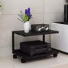 GLigeT Monitor Speaker Stands Audio Bracket Speaker Cabinet Detachable with Pulley Media Equipment Rack Floor Audio Bracket Speaker Bracket Shelf Bookshelf 2 Layers Studio Monitor Stand (Color : B) view 3