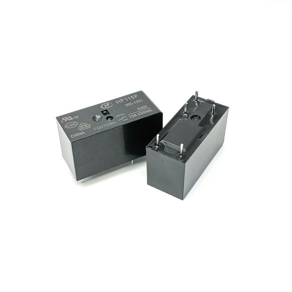 TOBAYA Relays 5PCS/10PCS HF115F-005-1ZS1 HF115F-012-1ZS1 HF115F-024-1ZS1 5Pin 12A 250VAC (Size : 5PCS HF115F-12-1ZS1)