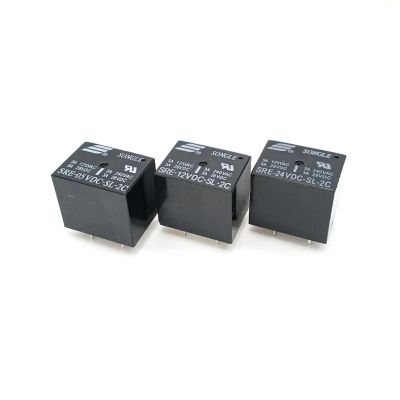 TOBAYA RELAYS 10PCS SRE-5V-12V-24VDC -SL-2C 8Pin 5A 125VAC (Size : SRE-5VDC-SL-2C)