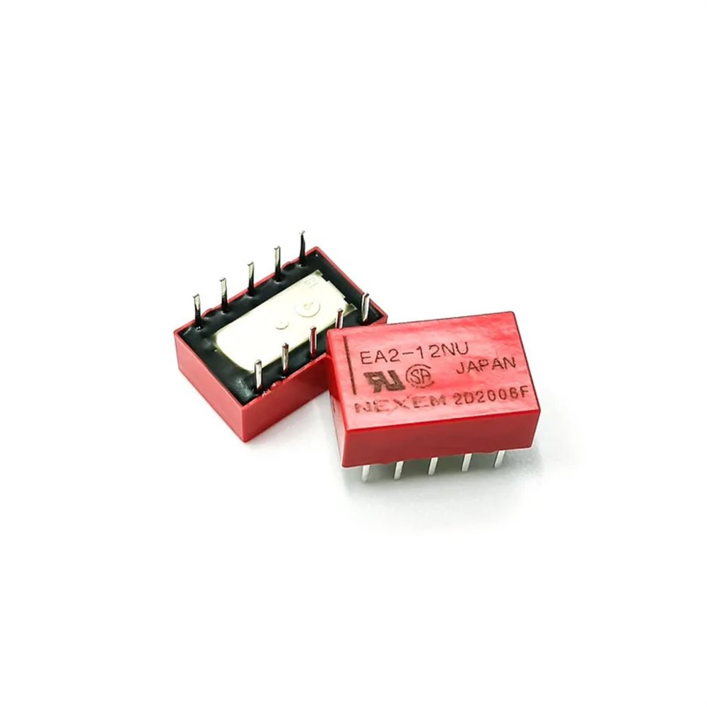 TOBAYA Relays 10PCS EA2-5NU EA2-12NU 10Pin 1A Signal Relay (Size : EA2-5NU)