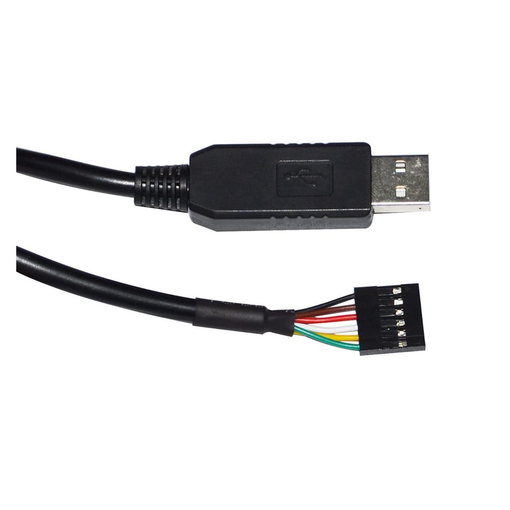 Industrial F1T`D2I FT232RL USB UART TTL 5V 3V3 to 6PIN 0.1" Pitch Jumper Download Cable TTL-232R-5V VCC GND TXD RXD CTS RTS(5M,TTL 5V 1X6P)