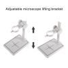 JAGTRADE Microscope Stand Plastic Adjustable Base Stand Holder Desktop Support Bracket for USB Digital Microscope Endoscope Magnifier Camera, 146x140x100x10mm, White view 4