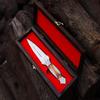 Blade Frenzy Hand Engraved Knife Premium D2 Steel Dagger knife,Custom Handmade Hunting Pocket Knife, Silver view 3