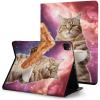 Case for iPad Pro 11 Inch Case 2020(2nd Gen) with Pencil Holder, Smart iPad Case Support Touch ID and Auto Wake/Sleep -Galaxy Cat Holding Coffee view 2