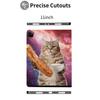 Case for iPad Pro 11 Inch Case 2020(2nd Gen) with Pencil Holder, Smart iPad Case Support Touch ID and Auto Wake/Sleep -Galaxy Cat Holding Coffee view 4