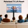 HinLIaDa Motorized TV Lift with Mount Bracket &Remote Control, for Screens 26"-57", Height Adjustable up to 28 Inches(700MM), Vertical Lift TV Stand with Steel Construction view 2