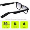 Yosugar Bluetooth Glasses for Men,Bluetooth Sunglasses Voice Control,Open Ear Listen to Music Calls Suit for All Smart Phones view 3
