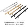 FJYDM Handles 10 Pack Brass Drawer Pulls, Gold Cabinet Handles 5 Inch Kitchen Cabinet Door Handles, Simple to Install Barthroom Bedroom Furniture Handles, Perfect Decoration for Modern Furniture view 2