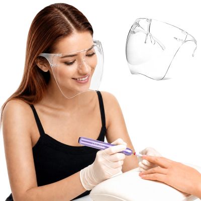 SAVILAND Anti Fog Clear Face Shield for Nail Drill Dust Splash Guard
