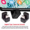 NFHK 4pcs/lot USB-C USB2.0 Type C Female to Micro USB Male Power Data Adapter 90/360 Degree Angled Type view 4