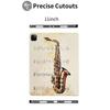 Case for iPad Pro 11 Inch Case 2020(2nd Gen) with Pencil Holder, Smart iPad Case Support Touch ID and Auto Wake/Sleep -Music Notes Saxophone view 4