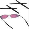 LenzReborn 2 Pair Replacement Earsocks for Oakley Whisker/A Wire/C Wire 1.0/WireTap/Big Square Wire/Warden/Square Whisker/Square Wire 2.0/ Eyeglass - Black view 1