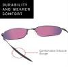 LenzReborn 2 Pair Replacement Earsocks for Oakley Whisker/A Wire/C Wire 1.0/WireTap/Big Square Wire/Warden/Square Whisker/Square Wire 2.0/ Eyeglass - Black view 2