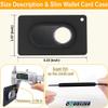 Wallet Holder Compatible for Galaxy tag2,Slim Card Case Flexible Thin Insert Cover Galaxy tag 2 (2023) for Purse,Clutch Bag,Handbag,Backpack,Wristlet,Wallet (Black) view 2