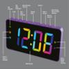 HANNLOMAX HX-160CR PLL FM Radio Alarm Clock, 2.5" LED Display with RGB Color (7 Regular Colors and 4 Dynamic Color Charging Mode), Display Dimmer Function, AC Operation only. (Purple) view 3
