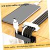 jojofuny 12pcs Cord Keeper Wire Management Clips Adhesive Cable Organizer Easy Install for Home Office Nightstand Computer and Car Keep Cables Tidy and Organized view 2