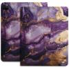 Case for iPad Pro 11 Inch Case 2020(2nd Gen) with Pencil Holder, Smart iPad Case Support Touch ID and Auto Wake/Sleep -Purple Gold Marble view 1