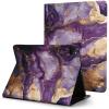 Case for iPad Pro 11 Inch Case 2020(2nd Gen) with Pencil Holder, Smart iPad Case Support Touch ID and Auto Wake/Sleep -Purple Gold Marble view 2