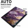 Case for iPad Pro 11 Inch Case 2020(2nd Gen) with Pencil Holder, Smart iPad Case Support Touch ID and Auto Wake/Sleep -Purple Gold Marble view 3