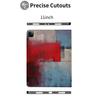 CIMOXDERRT Case for iPad Pro 11 Inch Case 2020(2nd Gen) with Pencil Holder, Smart iPad Case Support Touch ID and Auto Wake/Sleep -Modern Abstract Painting Red Blue view 4