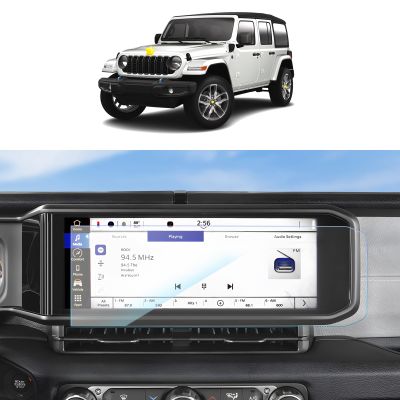 SKTU 2024 2025 2026 Wrangler Accessories Screen Protector for 2024 2025 2026 Jeep Wrangler/2024 2025 2026 Jeep Gladiator 12.3 Inch Navigation Tempered Glass [Ultra Clear, 9H Hardness, Anti-Glare]