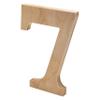6 Tall Wooden Number 7  1/2 Thick Baltic Birch  Paintable DIY Decor, Signs & Crafts - Pack of 1 view 1