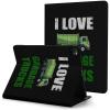 Case for iPad Pro 11 Inch Case 2020(2nd Gen) with Pencil Holder, Smart iPad Case Support Touch ID and Auto Wake/Sleep -I Heart Love Garbage Trucks view 2