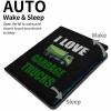 Case for iPad Pro 11 Inch Case 2020(2nd Gen) with Pencil Holder, Smart iPad Case Support Touch ID and Auto Wake/Sleep -I Heart Love Garbage Trucks view 3
