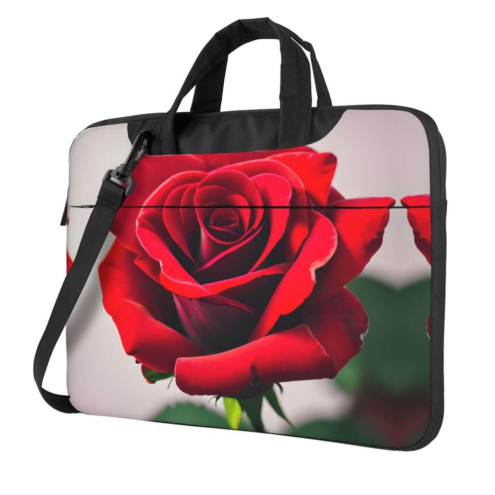 A Red Rose 1 Stylish And Lightweight Laptop Messenger Bag,Handbag,Briefcase,Perfect For Business Travel