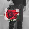 A Red Rose 1 Stylish And Lightweight Laptop Messenger Bag,Handbag,Briefcase,Perfect For Business Travel view 2
