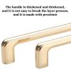 FJYDM Brushed Brass Cabinet Pulls, 10Pack Solid 3 Inch Gold Cabinet Handles, Slim Square Bar Drawer Handles, Kitchen Cabinet Hardware Kitchen Handles Dresser Handles view 3
