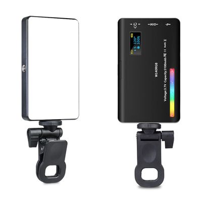 NovelGoal Mobile Phone LED Video Light Selfie Fill Light 2500K-9000K Computer Camera Lamp Photography Fill Light for Smartphone Vlog Live Streaming (with Clip Set)
