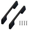 Matte Black Cabinet Pulls, 10 Pack Slim Square Bar Drawer Handles, 5 Inch Barthroom Bedroom Furniture Handles Stainless Steel, Kitchen Cabinet Handles Dresser Handles ( Color : White , Size : 160 mm ) view 1