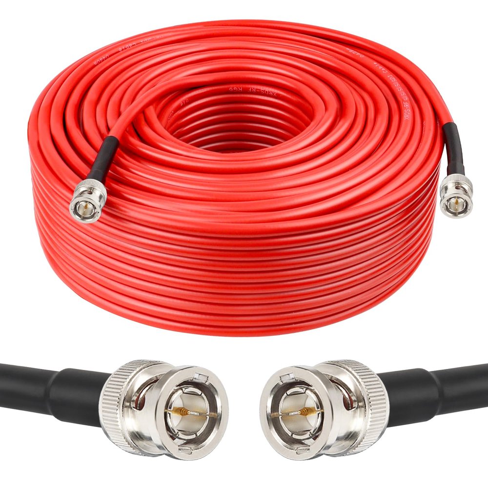 XRDS -RF 200FT SDI Cable, 3G/6G/12G Video Cable 75ohm RG6 BNC Supports HD-SDI/3G/6G-SDI/4K for Video Security Camera SDI Converter