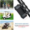 ihreesy Portable Speaker Mount,Adjustable ATV Speaker Holder PU Leather Roll Bar Speaker Mount Speaker Strap Water Bottle Holder for Bike Motocycle UTV Boat Railing view 3