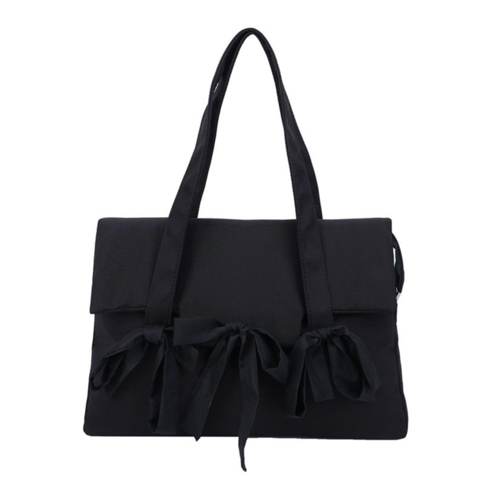 Aesthetic Laptop Bag Y2k Purse Designer Handbags for Women Shoulder Bag for Women Cute Purse (Black,17.4 in)