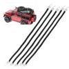 RC Car Roof Rope , Black Rubber , 1/10 RC Bungee Cords and Elastic String Luggage Rack , RC Car Elastic Roof Rack Luggage Rope RC Roof Rack Rope , with Safety Steel Forged Hooks Cords Accessory (15cm) view 2